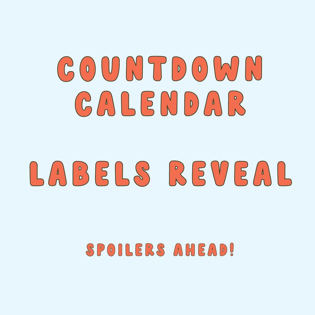 2022 Countdown Calendar Labels REVEAL! 🔎