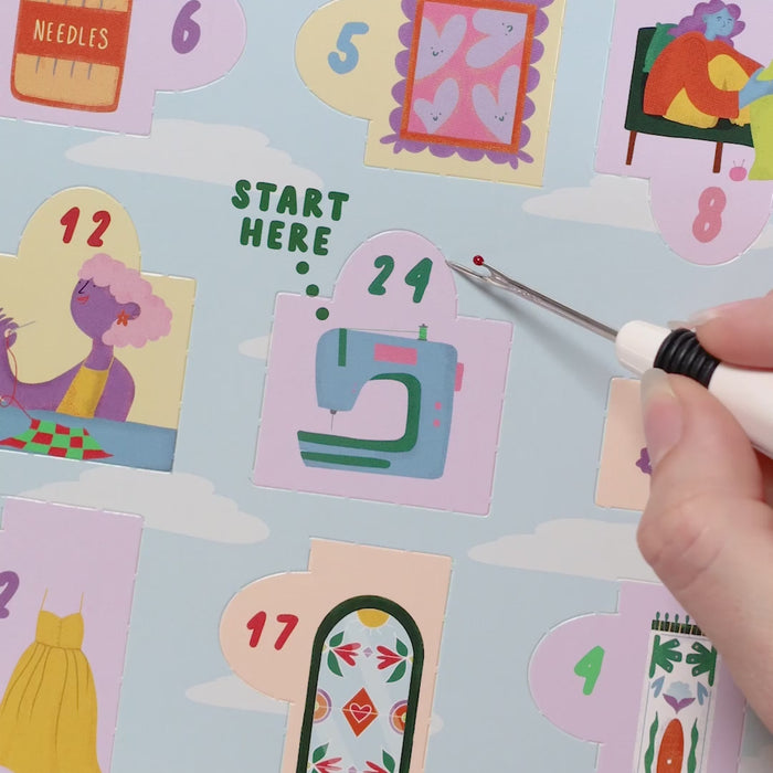 opening an advent calendar katm