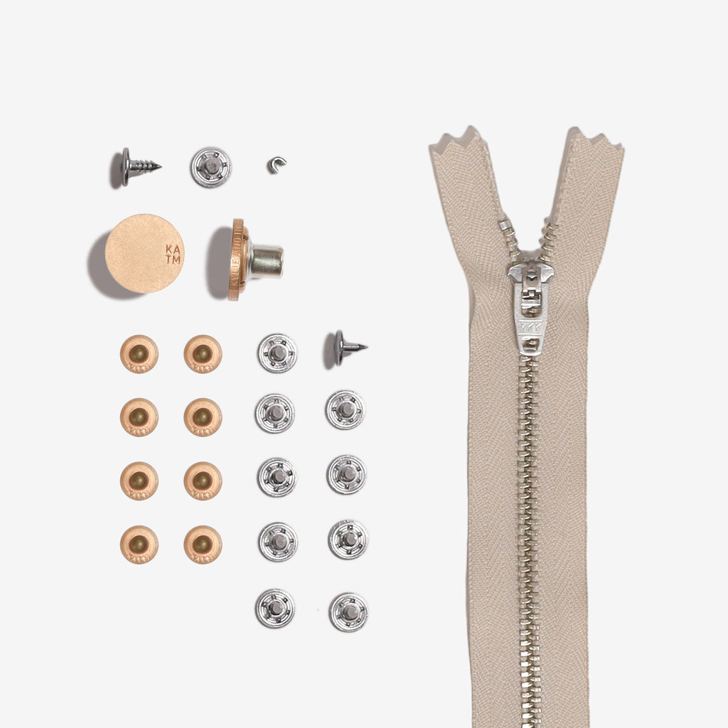 KATM Jeans Refill Kit Copper with Beige Zipper