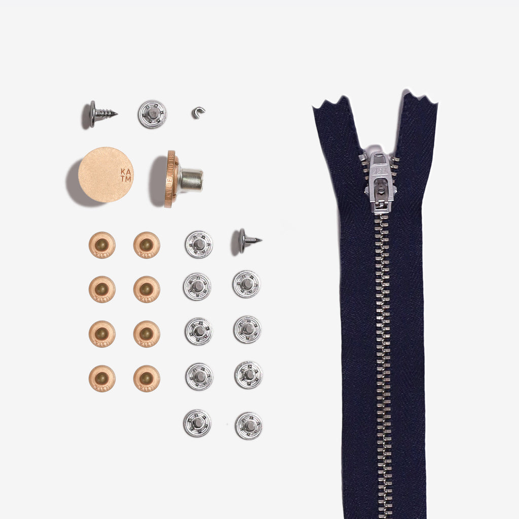 KATM Jeans Refill Kit Copper with Navy Zipper