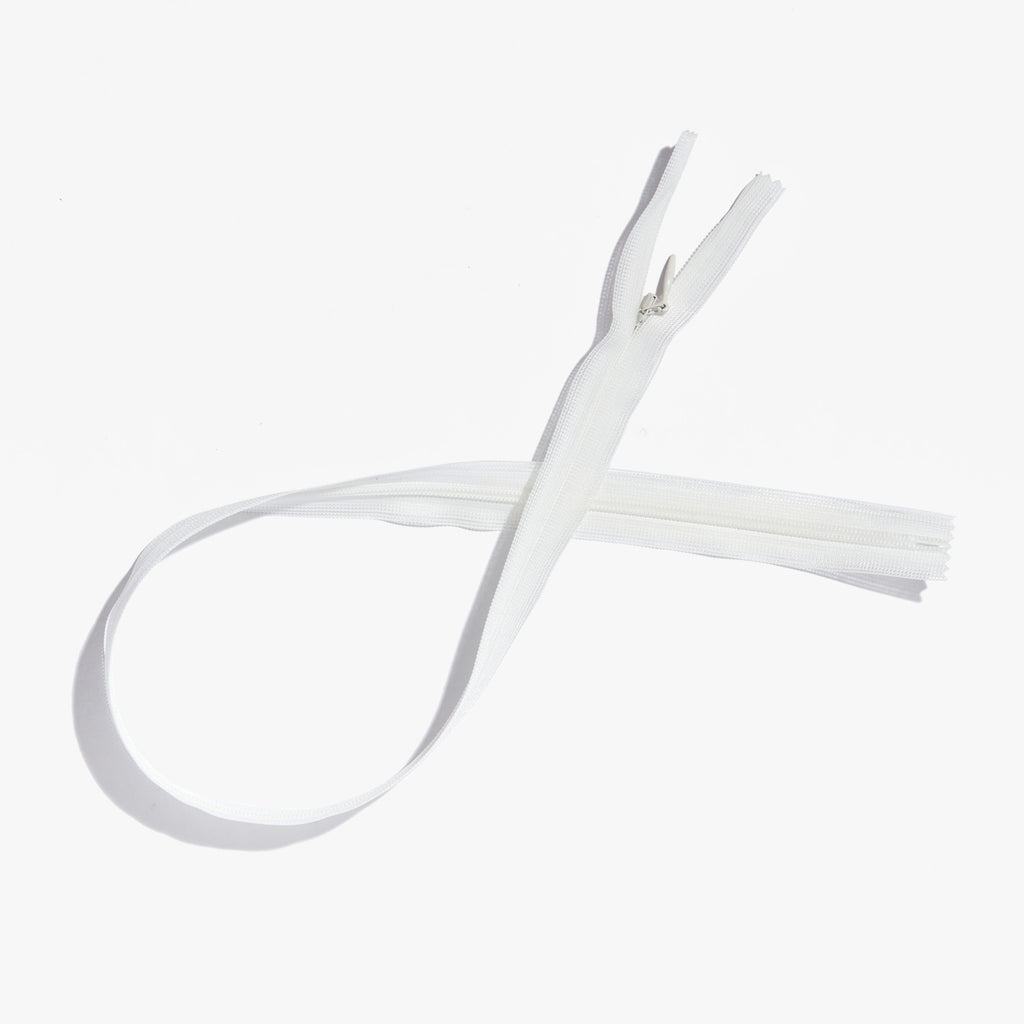 YKK Invisible Zippers White